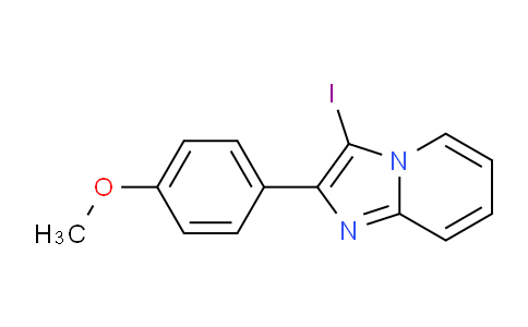 CAS No. 1426142-84-8, 3-Iodo-2-(4-methoxyphenyl)imidazo[1,2-a]pyridine