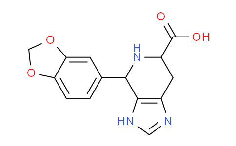 CAS No. 779316-39-1, 4-(Benzo[d][1,3]dioxol-5-yl)-4,5,6,7-tetrahydro-3H-imidazo[4,5-c]pyridine-6-carboxylic acid