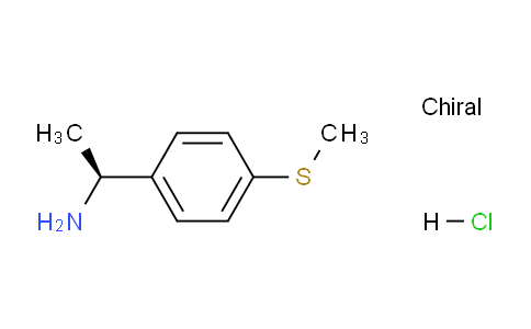 CAS No. 1206910-91-9, (S)-1-(4-(Methylthio)phenyl)ethanamine hydrochloride