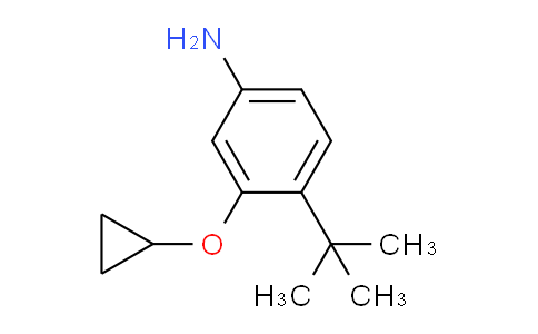 CAS No. 1243321-66-5, 4-(tert-Butyl)-3-cyclopropoxyaniline