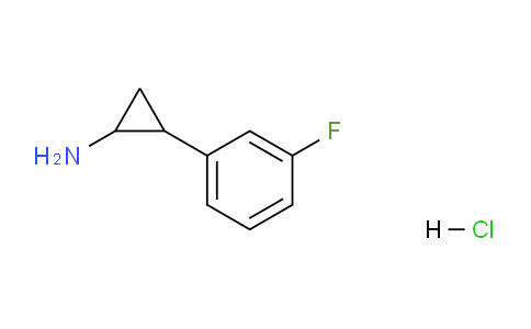 CAS No. 1258651-83-0, 2-(3-Fluorophenyl)cyclopropanamine hydrochloride