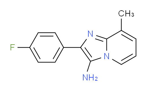 CAS No. 89185-47-7, 2-(4-Fluorophenyl)-8-methylimidazo[1,2-a]pyridin-3-amine