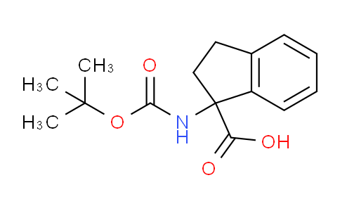 CAS No. 214139-26-1, 1-((tert-Butoxycarbonyl)amino)-2,3-dihydro-1H-indene-1-carboxylic acid