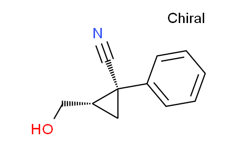 CAS No. 910028-42-1, (1R,2S)-2-(hydroxymethyl)-1-phenylcyclopropanecarbonitrile