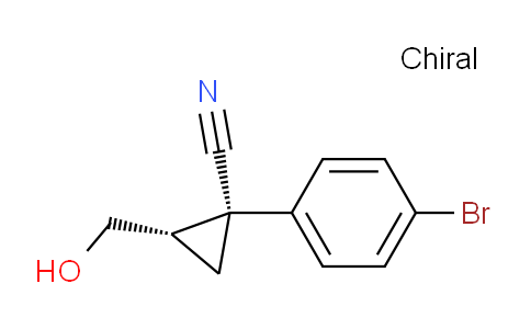 CAS No. 910028-40-9, (1R,2S)-1-(4-bromophenyl)-2-(hydroxymethyl)cyclopropanecarbonitrile