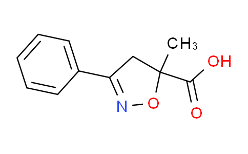 CAS No. 842954-77-2, 5-Methyl-3-phenyl-4,5-dihydroisoxazole-5-carboxylic acid