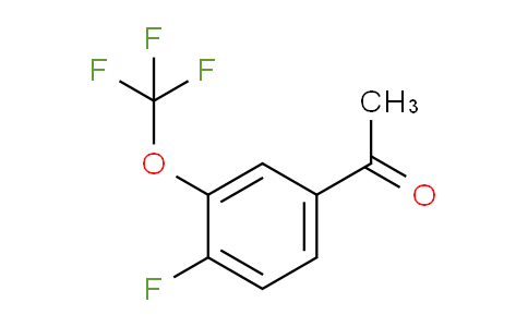 CAS No. 886501-44-6, 4'-Fluoro-3'-(trifluoromethoxy)acetophenone