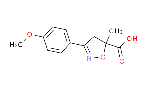 CAS No. 878427-26-0, 3-(4-Methoxyphenyl)-5-methyl-4,5-dihydroisoxazole-5-carboxylic acid