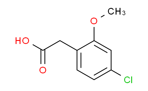CAS No. 170737-95-8, 2-(4-Chloro-2-methoxyphenyl)acetic acid