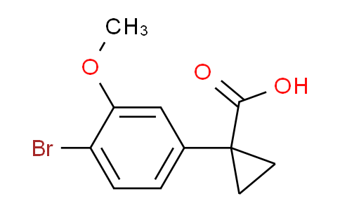 CAS No. 1373232-79-1, 1-(4-Bromo-3-methoxyphenyl)cyclopropane-1-carboxylic acid