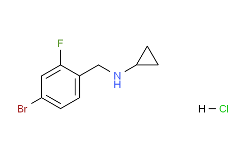 CAS No. 1400645-37-5, N-(4-Bromo-2-fluorobenzyl)cyclopropanamine HCl