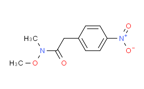 CAS No. 497856-35-6, N-Methoxy-N-methyl-2-(4-nitrophenyl)acetamide