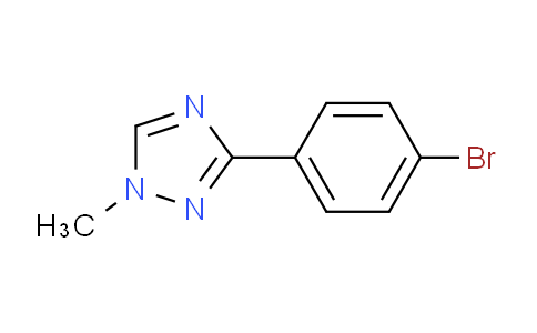 CAS No. 1184174-04-6, 3-(4-Bromophenyl)-1-methyl-1H-1,2,4-triazole