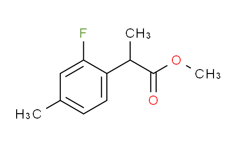 CAS No. 1241405-27-5, methyl 2-(2-fluoro-4-methylphenyl)propanoate