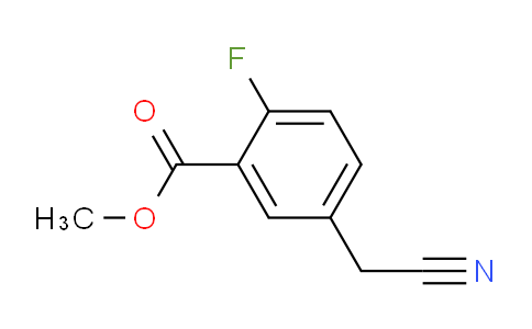 CAS No. 878741-78-7, methyl 5-(cyanomethyl)-2-fluorobenzoate