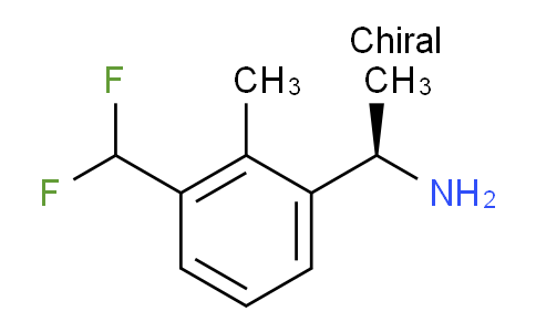 CAS No. 2230840-56-7, (R)-1-(3-(difluoromethyl)-2-methylphenyl)ethan-1-amine