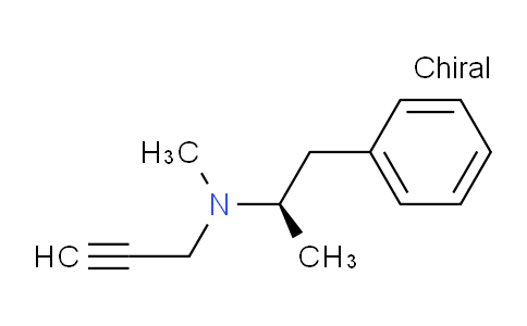 CAS No. 14611-51-9, (2R)-N-methyl-1-phenyl-N-prop-2-ynylpropan-2-amine