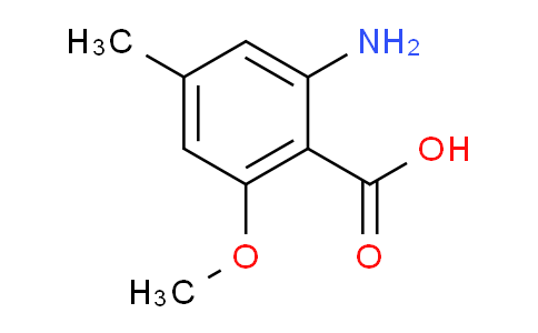 CAS No. 1784615-47-9, Benzoic acid, 2-amino-6-methoxy-4-methyl-