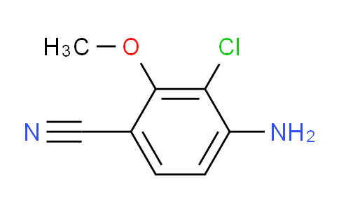 CAS No. 1362077-38-0, 4-Amino-3-chloro-2-methoxybenzonitrile
