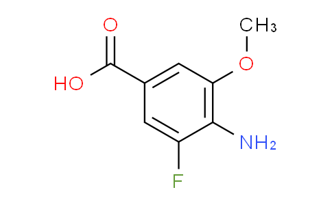 CAS No. 1137869-94-3, 4-amino-3-fluoro-5-methoxy-benzoic acid