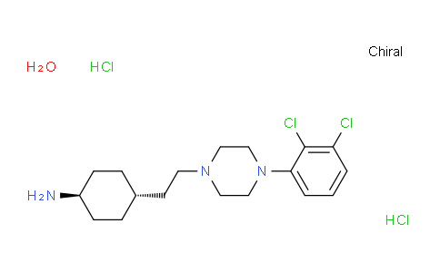 CAS No. 1231968-76-5, Cyclohexanamine, 4-[2-[4-(2,3-dichlorophenyl)-1-piperazinyl]ethyl]- (hydrochloride, hydrate)(1:2:1), trans-