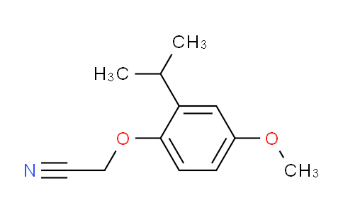 CAS No. 927872-64-8, 2-(4-methoxy-2-propan-2-ylphenoxy)acetonitrile