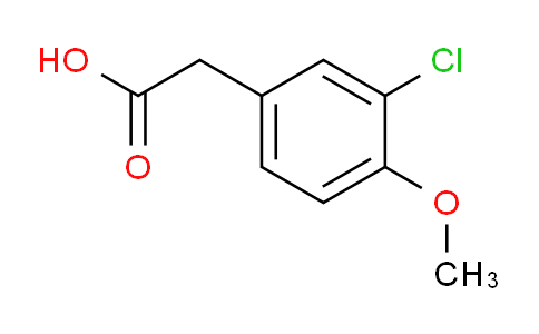 CAS No. 13721-20-5, 2-(3-chloro-4-methoxyphenyl)acetic acid