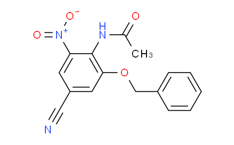 CAS No. 942195-81-5, Acetamide, N-[4-cyano-2-nitro-6-(phenylmethoxy)phenyl]-