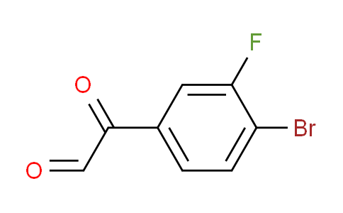 CAS No. 1029714-83-7, 2-(4-bromo-3-fluorophenyl)-2-oxoacetaldehyde