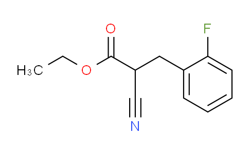 CAS No. 773084-46-1, Benzenepropanoic acid, α-cyano-2-fluoro-, ethyl ester