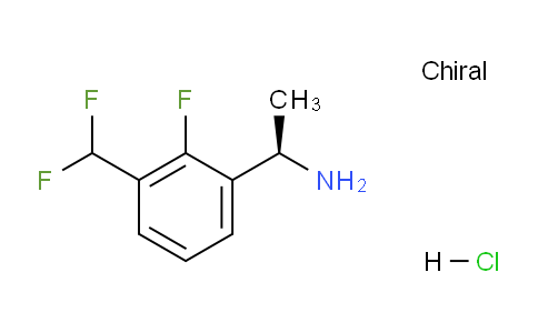 CAS No. 2569698-42-4, (R)-1-(3-(difluoromethyl)-2-fluorophenyl)ethan-1-amine hydrochloride