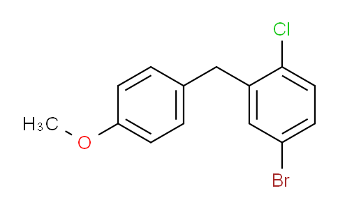 CAS No. 333361-51-6, 4-bromo-1-chloro-2-[(4-methoxyphenyl)methyl]benzene