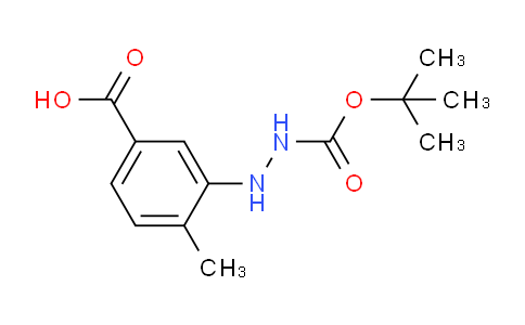 CAS No. 836684-53-8, 3-(2-(tert-butoxycarbonyl)hydrazinyl)-4-methylbenzoic acid