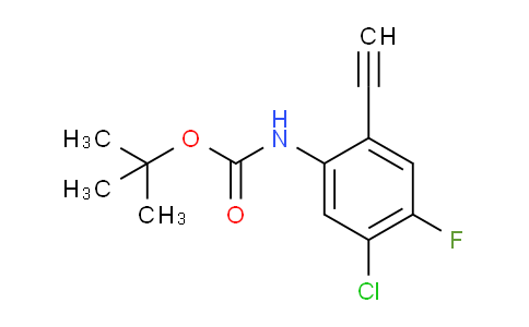 CAS No. 1809076-20-7, tert-butyl (5-chloro-2-ethynyl-4-fluorophenyl)carbamate