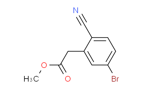 CAS No. 1261443-55-3, methyl 2-(5-bromo-2-cyanophenyl)acetate