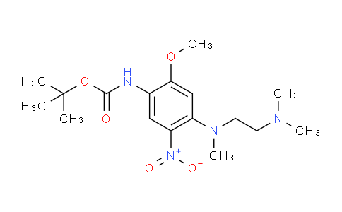 CAS No. 1802924-14-6, tert-butyl (4-((2-(dimethylamino)ethyl)(methyl)amino)-2-methoxy-5-nitrophenyl)carbamate