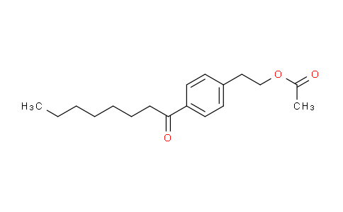 CAS No. 162358-03-4, 2-(4-octanoylphenyl)ethyl acetate