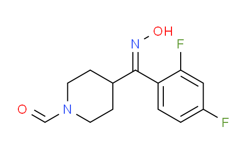 CAS No. 84162-94-7, 1-Piperidinecarboxaldehyde, 4-[(2,4-difluorophenyl)(hydroxyimino)methyl]-