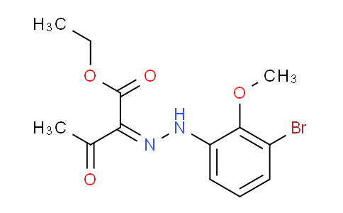 CAS No. 1437383-33-9, Butanoic acid, 2-[2-(3-bromo-2-methoxyphenyl)hydrazinylidene]-3-oxo-, ethyl ester, (2Z)-