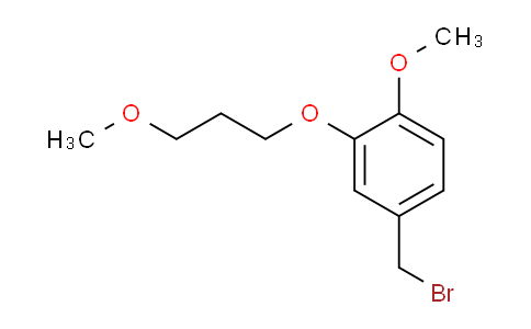 CAS No. 172900-73-1, 4-(bromomethyl)-1-methoxy-2-(3-methoxypropoxy)benzene
