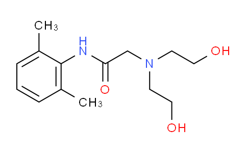 CAS No. 20846-30-4, 2-[bis(2-hydroxyethyl)amino]-N-(2,6-dimethylphenyl)acetamide