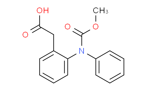 CAS No. 353497-35-5, 2-[2-(N-methoxycarbonylanilino)phenyl]acetic acid