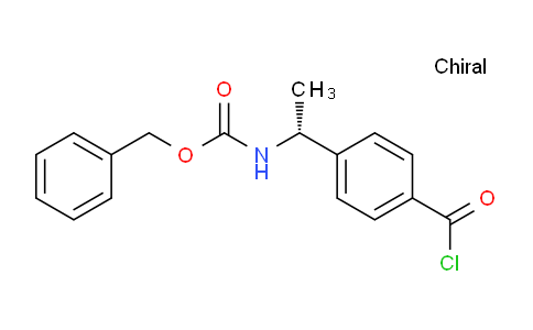 CAS No. 173897-73-9, benzyl (R)-(1-(4-(chlorocarbonyl)phenyl)ethyl)carbamate