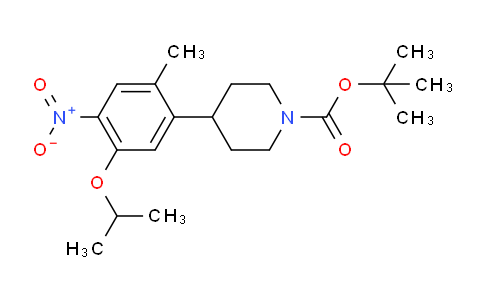 CAS No. 1663471-00-8, tert-butyl 4-(5-isopropoxy-2-methyl-4-nitrophenyl)piperidine-1-carboxylate