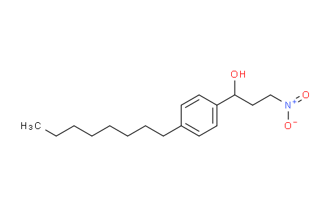 CAS No. 899822-98-1, 3-nitro-1-(4-octylphenyl)propan-1-ol