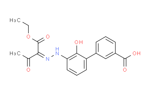 CAS No. 1611990-20-5, (Z)-3'-(2-(1-ethoxy-1,3-dioxobutan-2-ylidene)hydrazinyl)-2'-hydroxy-[1,1'-biphenyl]-3-carboxylic acid