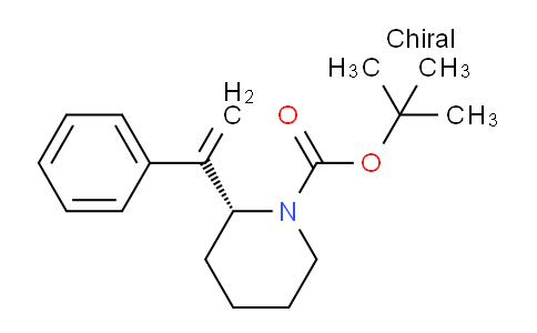 CAS No. 203056-17-1, tert-butyl (R)-2-(1-phenylvinyl)piperidine-1-carboxylate