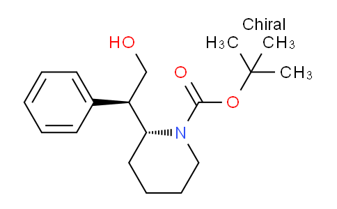 CAS No. 203056-18-2, tert-butyl (R)-2-((R)-2-hydroxy-1-phenylethyl)piperidine-1-carboxylate