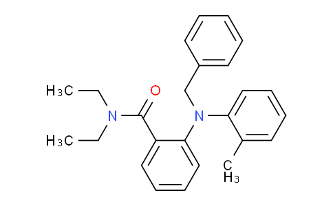 CAS No. 332081-60-4, 2-(benzyl(o-tolyl)amino)-N,N-diethylbenzamide
