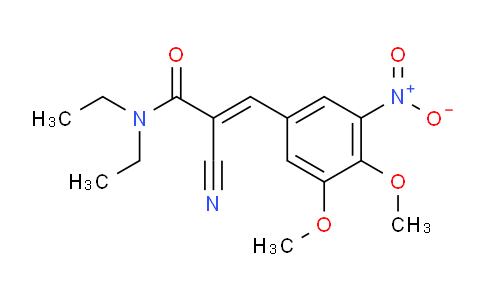 CAS No. 1067233-93-5, (E)-2-cyano-3-(3,4-dimethoxy-5-nitrophenyl)-N,N-diethylacrylamide